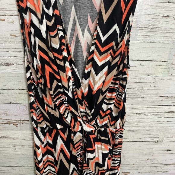 Bebe chevron  mini dress cream pink medium - Picture 3 of 11